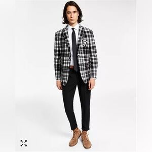 Lauren Ralph Lauren Men's Wool Classic-Fit Plaid Blazer 42L